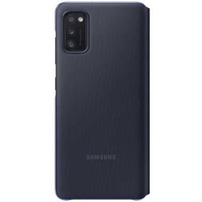 Samsung Galaxy A41 (A415F) originalus S View Wallet Cover atverčiamas juodas dėklas - knygutė | Priedai.lt