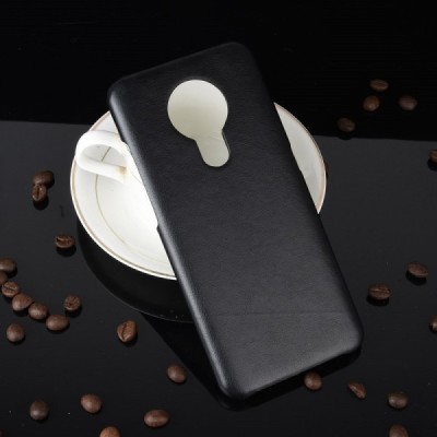 Slim Leather Nokia 5.3 juodas odinis dėklas - nugarėlė | Priedai.lt
