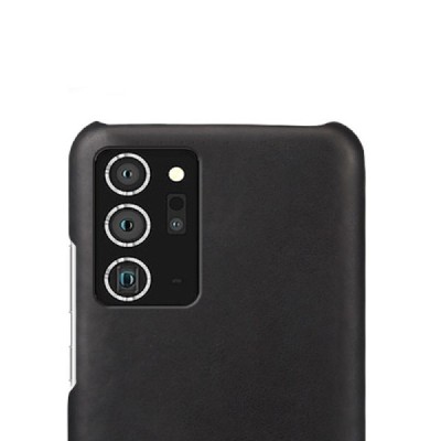 Slim Leather Samsung Galaxy Note 20 Ultra (N986F) juodas odinis dėklas - nugarėlė | Priedai.lt