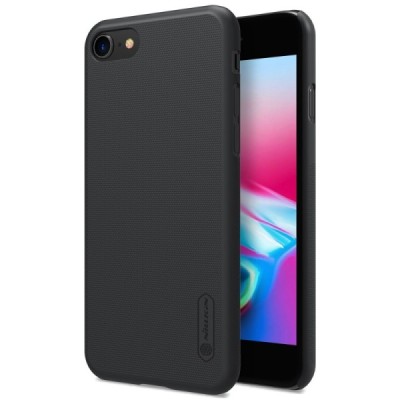 Nillkin Frosted Shield Apple iPhone 7 (iPhone 8, SE 2020) juodas plastikinis dėklas | Priedai.lt