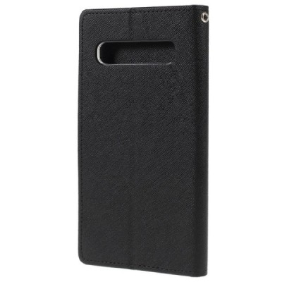 „Fancy“ Samsung Galaxy S10 (G973) juodas odinis dėklas | Priedai.lt