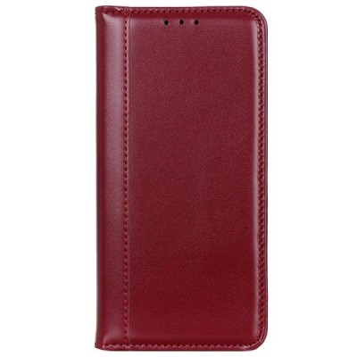 Xiaomi Redmi 9 „Split“ bordo odinis atverčiamas dėklas - knygutė | Priedai.lt