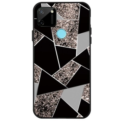 Xiaomi Redmi 9C „Fashion“ Marble kieto silikono TPU juodas dėklas - nugarėlė | Priedai.lt