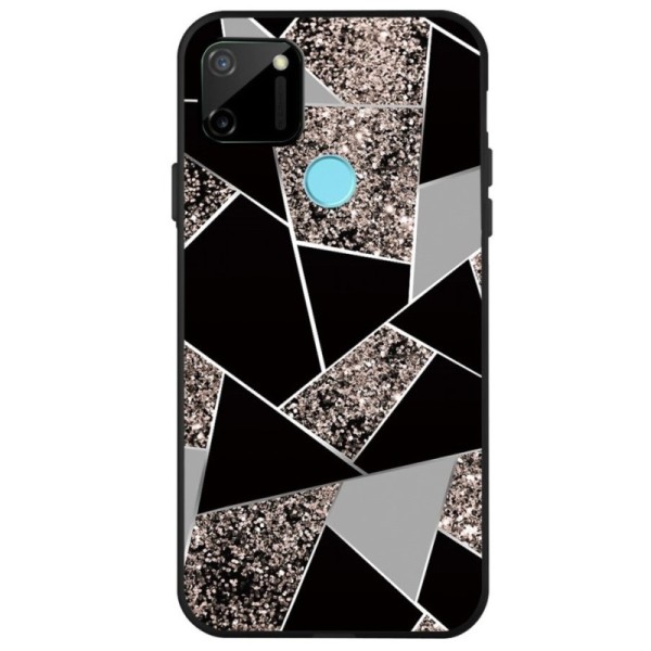 „Fashion“ Marble kieto silikono (TPU) dėklas - juodas (Redmi 9C)