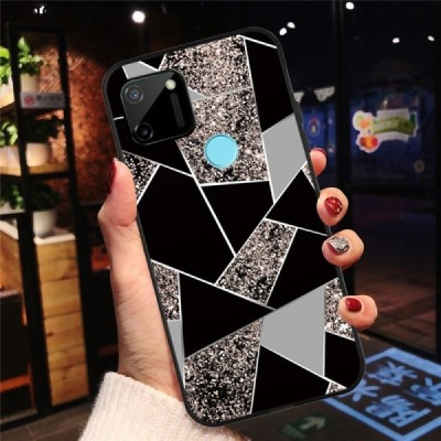 Xiaomi Redmi 9C „Fashion“ Marble kieto silikono TPU juodas dėklas - nugarėlė | Priedai.lt