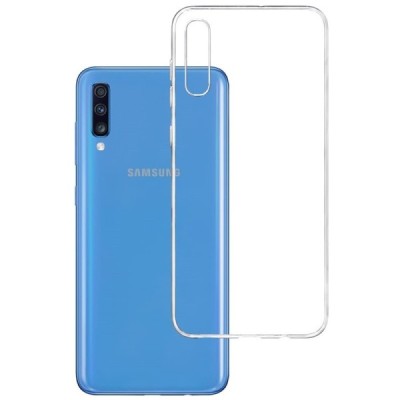 Samsung Galaxy A70 (A705F) skaidrus kieto silikono TPU ploniausias pasaulyje dėklas - nugarėlė | Priedai.lt