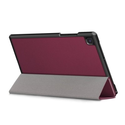 Samsung Galaxy Tab A7 10.4 2020 (T505,T500) atverčiamas bordo odinis dėklas - knygutė | Priedai.lt