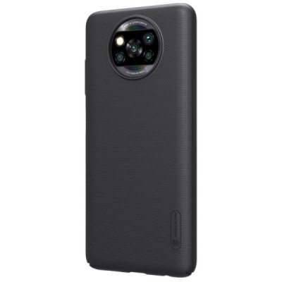 Xiaomi Poco X3 (X3 Pro) Nillkin Frosted Shield juodas plastikinis dėklas | Priedai.lt