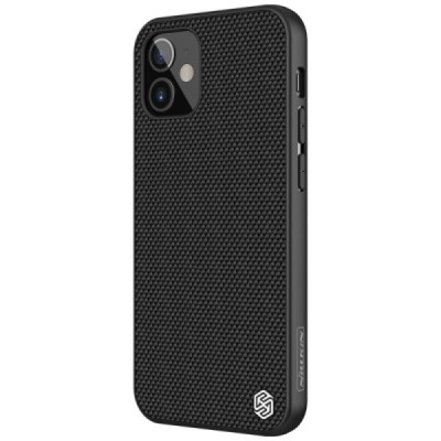 Apple iPhone 12 (12 Pro) „Nillkin“ Textured Case juodas dėklas - nugarėlė | Priedai.lt