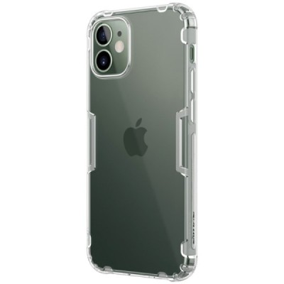 Apple iPhone 12 (12 Pro) Nillkin Nature plonas skaidrus (permatomas) silikoninis TPU bespalvis dėklas | Priedai.lt
