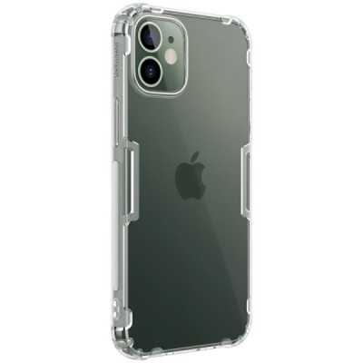 Apple iPhone 12 (12 Pro) Nillkin Nature plonas skaidrus (permatomas) silikoninis TPU bespalvis dėklas | Priedai.lt