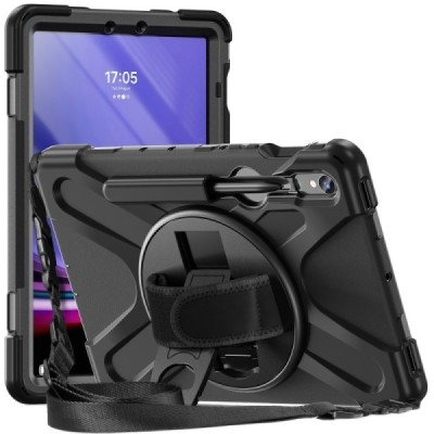 Samsung Galaxy Tab S7 11" / S8 11" / S9 11" / S9 FE 5G / S10 FE / S10 Lite reinforced protection case - black - back | Priedai.l