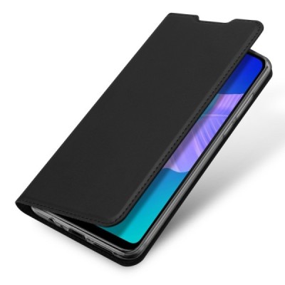 „Dux Ducis“ Skin serijos Huawei P40 Lite E (Y7p, Honor 9C) juodas odinis atverčiamas dėklas | Priedai.lt