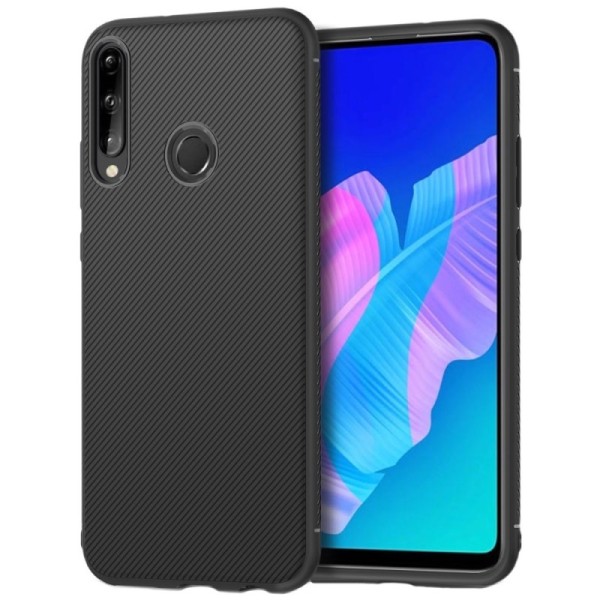 „Jazz“ kieto silikono (TPU) dėklas - juodas (P40 Lite E / Y7p)