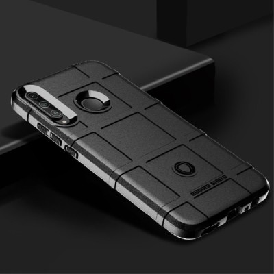 Huawei P40 Lite E (Y7p, Honor 9C) kieto silikono TPU juodas dėklas - nugarėlė | Priedai.lt