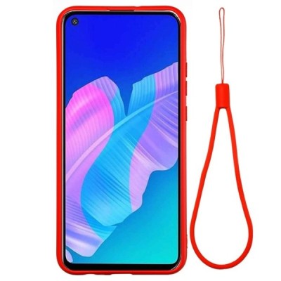 Huawei P40 Lite E (Y7p, Honor 9C) Shell kieto silikono TPU raudonas dėklas - nugarėlė | Priedai.lt