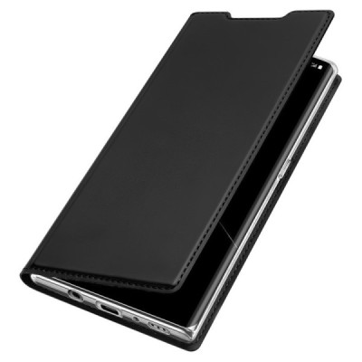 „Dux Ducis“ Skin serijos LG Velvet (LM-G900EM) juodas odinis atverčiamas dėklas | Priedai.lt