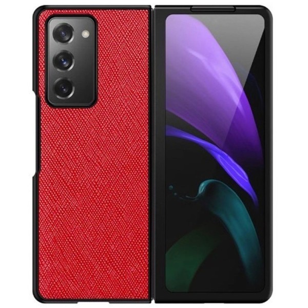 „Foldable Leather“ dėklas - raudonas (Galaxy Z Fold2)