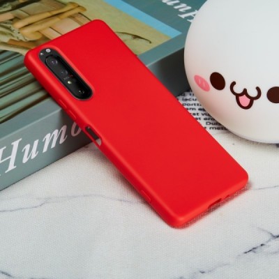 Sony Xperia 1 II Shell kieto silikono TPU raudonas dėklas - nugarėlė | Priedai.lt