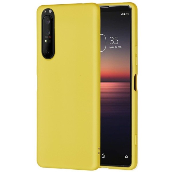 „Shell“ kieto silikono (TPU) dėklas - geltonas (Xperia 1 II)