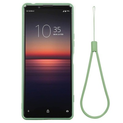 Sony Xperia 1 II Shell kieto silikono TPU žalias dėklas - nugarėlė | Priedai.lt