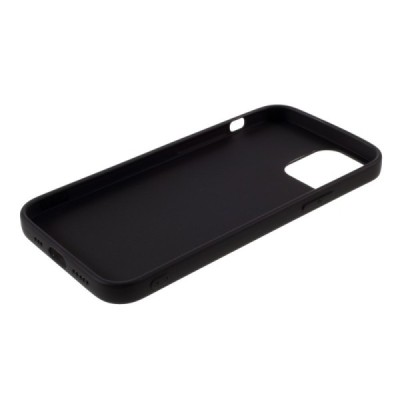 Apple iPhone 12 (12 Pro) juodas kieto silikono TPU ploniausias pasaulyje dėklas - nugarėlė | Priedai.lt