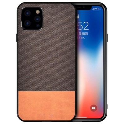 „Bi-Color“ Splicing Apple iPhone 12 (12 Pro) rudas odinis dėklas | Priedai.lt