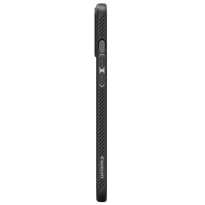 „Spigen“ Liquid Air Apple iPhone 12 Pro Max juodas kieto silikono dėklas | Priedai.lt