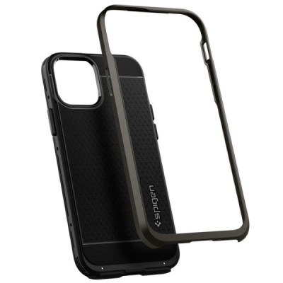„Spigen“ Neo Hybrid Gunmetal sustiprintos apsaugos Apple iPhone 12 (12 Pro) juodas dėklas | Priedai.lt