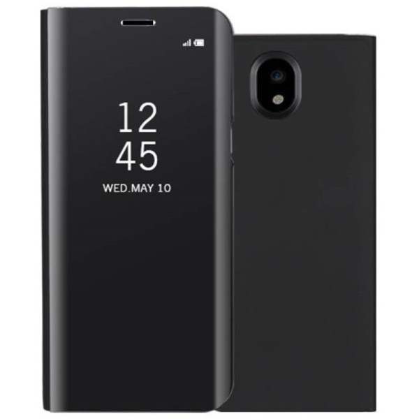 Plastikinis atverčiamas dėklas - juodas (Galaxy J7 2017)