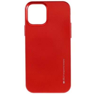 Apple iPhone 12 (12 Pro) Mercury raudonas kieto silikono TPU dėklas - nugarėlė | Priedai.lt