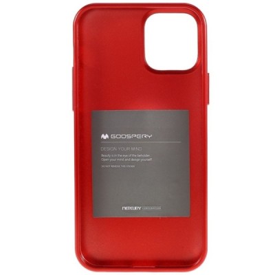 Apple iPhone 12 (12 Pro) Mercury raudonas kieto silikono TPU dėklas - nugarėlė | Priedai.lt