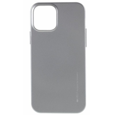 Apple iPhone 12 (12 Pro) Mercury pilkas kieto silikono TPU dėklas - nugarėlė | Priedai.lt