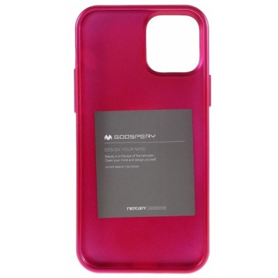 Apple iPhone 12 (12 Pro) Mercury tamsiai rožinis kieto silikono TPU dėklas - nugarėlė | Priedai.lt