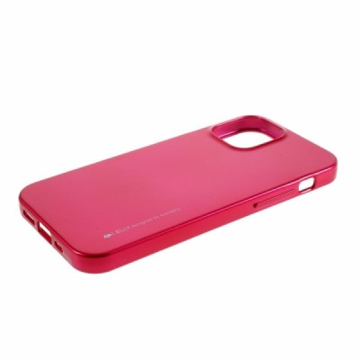 Apple iPhone 12 (12 Pro) Mercury tamsiai rožinis kieto silikono TPU dėklas - nugarėlė | Priedai.lt