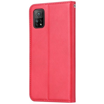 Prabangus „Comma“ odinis atverčiamas raudonas Xiaomi Mi 10T (Mi 10T Pro) dėklas | Priedai.lt