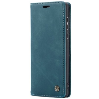 Samsung Galaxy A71 (A715) CaseMe Retro solidus atverčiamas žalias odinis dėklas - knygutė | Priedai.lt
