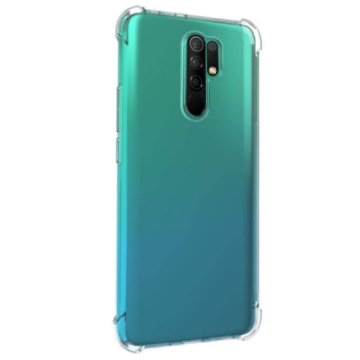 Xiaomi Redmi 9 kieto silikono TPU skaidrus dėklas - nugarėlė | Priedai.lt
