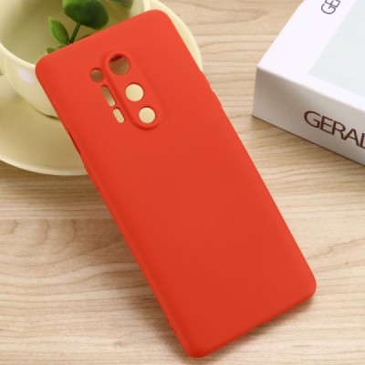 OnePlus 8 Pro Shell kieto silikono TPU raudonas dėklas - nugarėlė | Priedai.lt