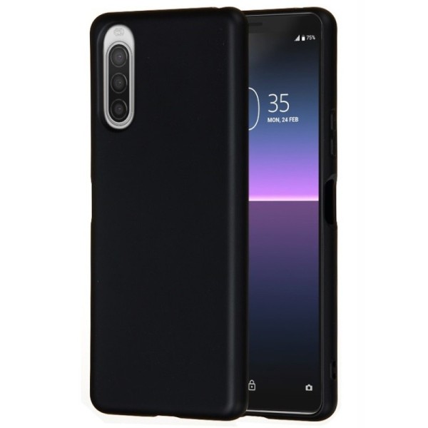 „Shell“ kieto silikono (TPU) dėklas - juodas (Xperia 10 II)