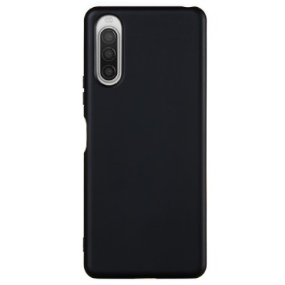 Sony Xperia 10 II Shell kieto silikono TPU juodas dėklas - nugarėlė | Priedai.lt