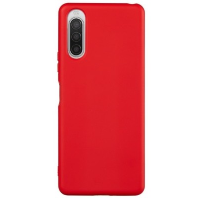 Sony Xperia 10 II Shell kieto silikono TPU raudonas dėklas - nugarėlė | Priedai.lt
