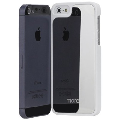 Baltas „More“ veidrodinis Apple iPhone SE (5, 5s) dėklas (dėkliukas) / Priedai.lt