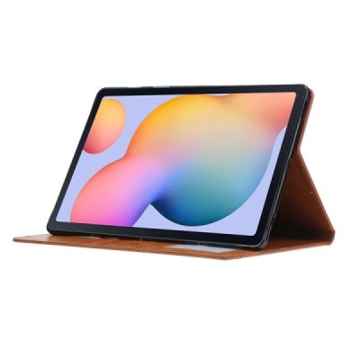 Prabangus „Comma“ odinis atverčiamas rudas Samsung Galaxy Tab A7 10.4 2020 (T505,T500) dėklas | Priedai.lt