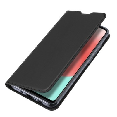 Dux Ducis Skin serijos Samsung Galaxy A41 (A415F) juodas odinis atverčiamas dėklas | Priedai.lt