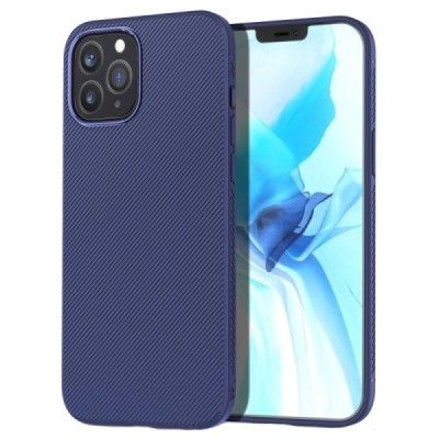 Apple iPhone 12 (12 Pro) Lenuo kieto silikono TPU mėlynas dėklas - nugarėlė | Priedai.lt