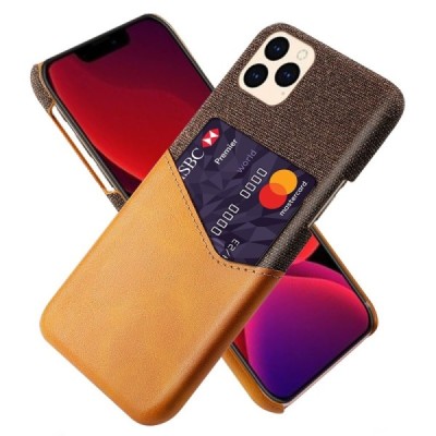 „KSQ“ Shell Apple iPhone 12 (12 Pro) rudas odinis dėklas - nugarėlė su kišenėle kortelėms | Priedai.lt