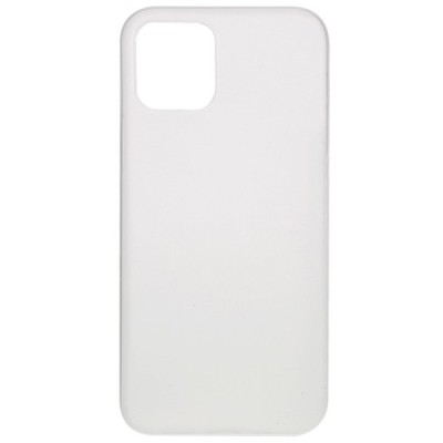 Ploniausias pasaulyje plastikinis skaidrus Apple iPhone 12 (12 Pro) baltas dėklas - nugarėlė | Priedai.lt