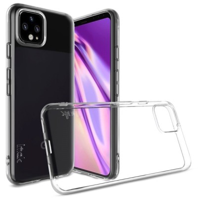 Google Pixel 4 Imak kieto silikono TPU skaidrus dėklas - nugarėlė | Priedai.lt