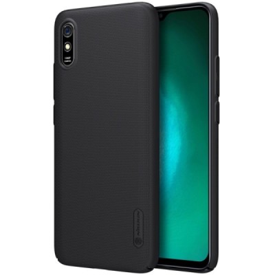 Xiaomi Redmi 9A „Nillkin“ Frosted Shield juodas plastikinis dėklas, nugarėlė | Priedai.lt